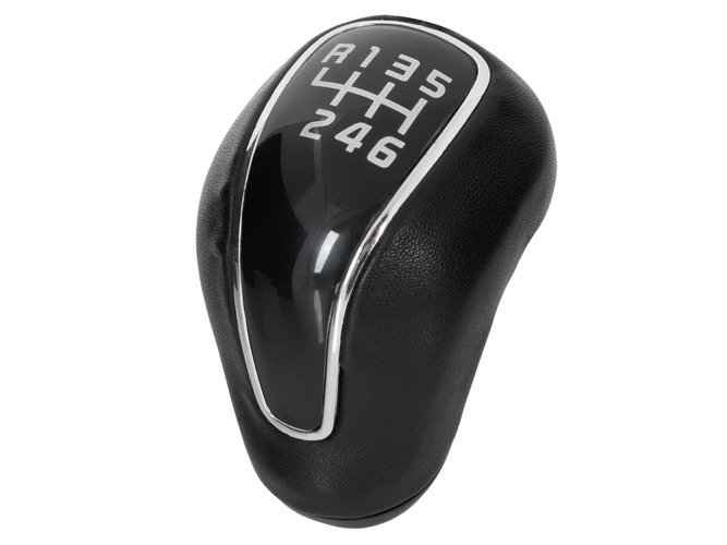 Schaltknauf Knauf in Schwarz / Chrom 6-Gang für Kia Rio III 2010- / Venga 09-15