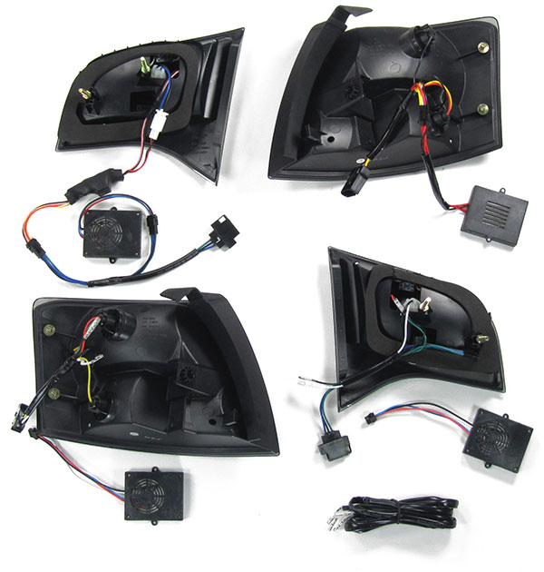 LED Rückleuchten Heckleuchten in Schwarz Smoke für Audi A4 Avant Kombi B7 ab 2004-2008