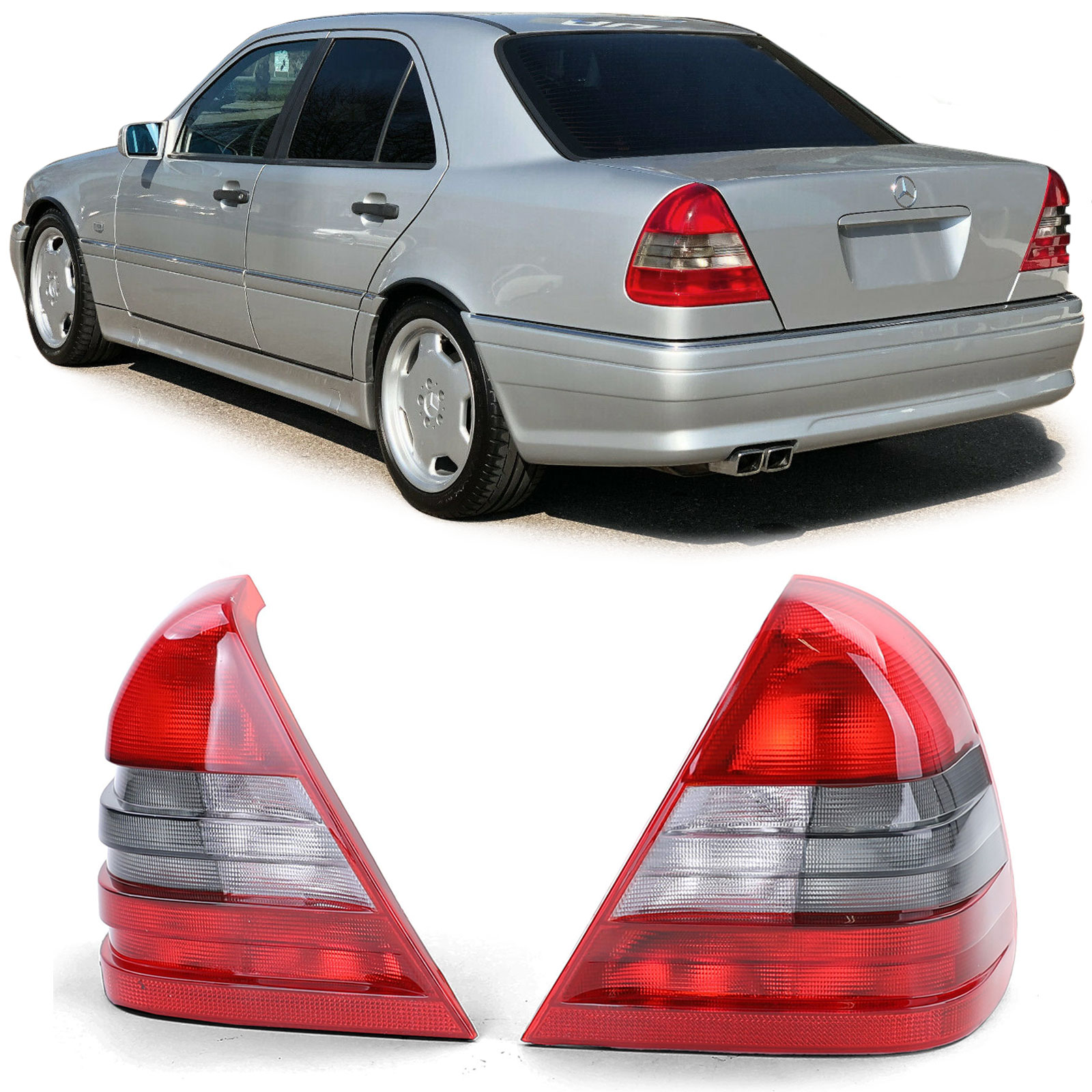 Rückleuchten Heckleuchten LINKS + RECHTS für Mercedes C Klasse W202 93-97