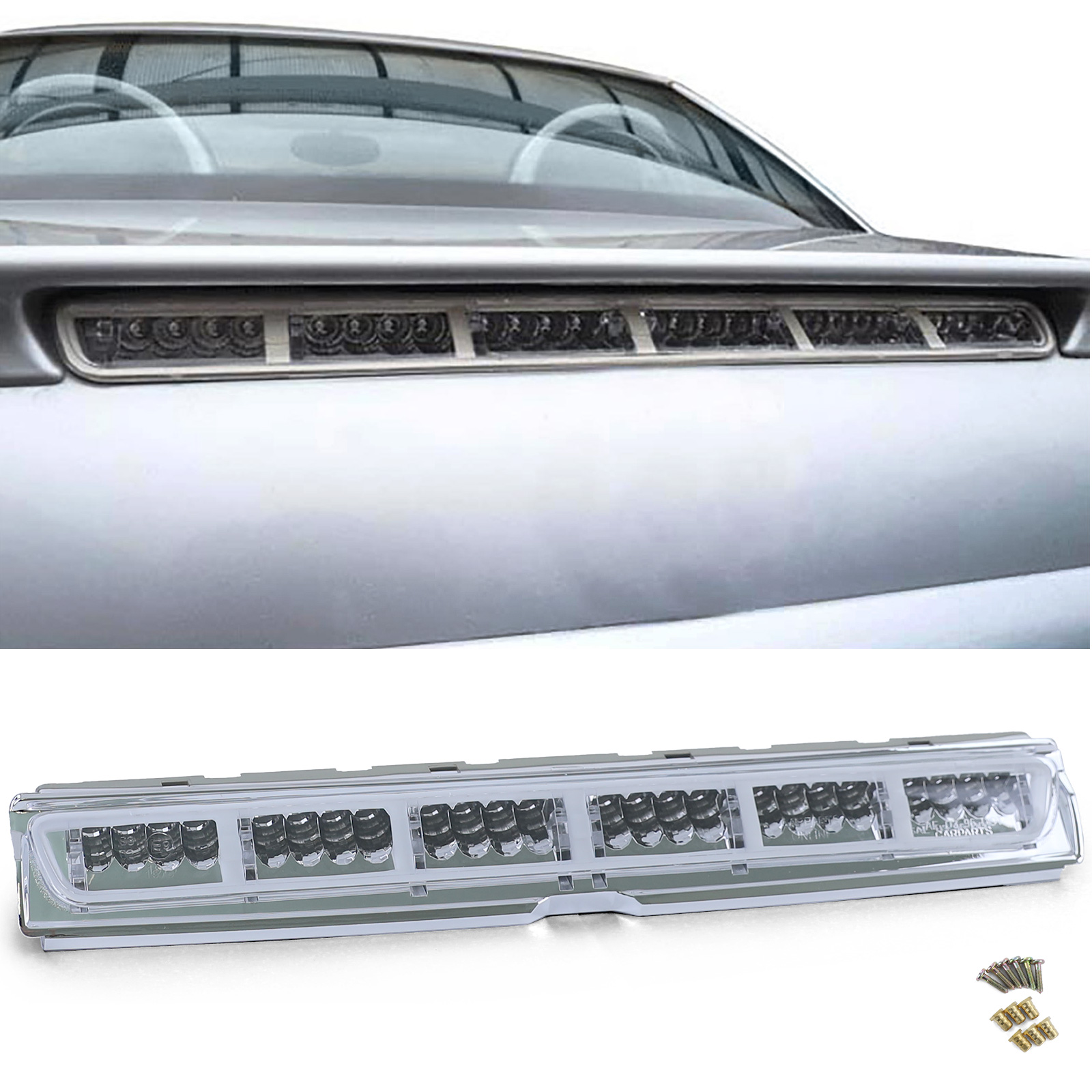 LED Bremsleuchte in Klarglas Chrom für Mercedes SLK R170 / CLK C208 A208