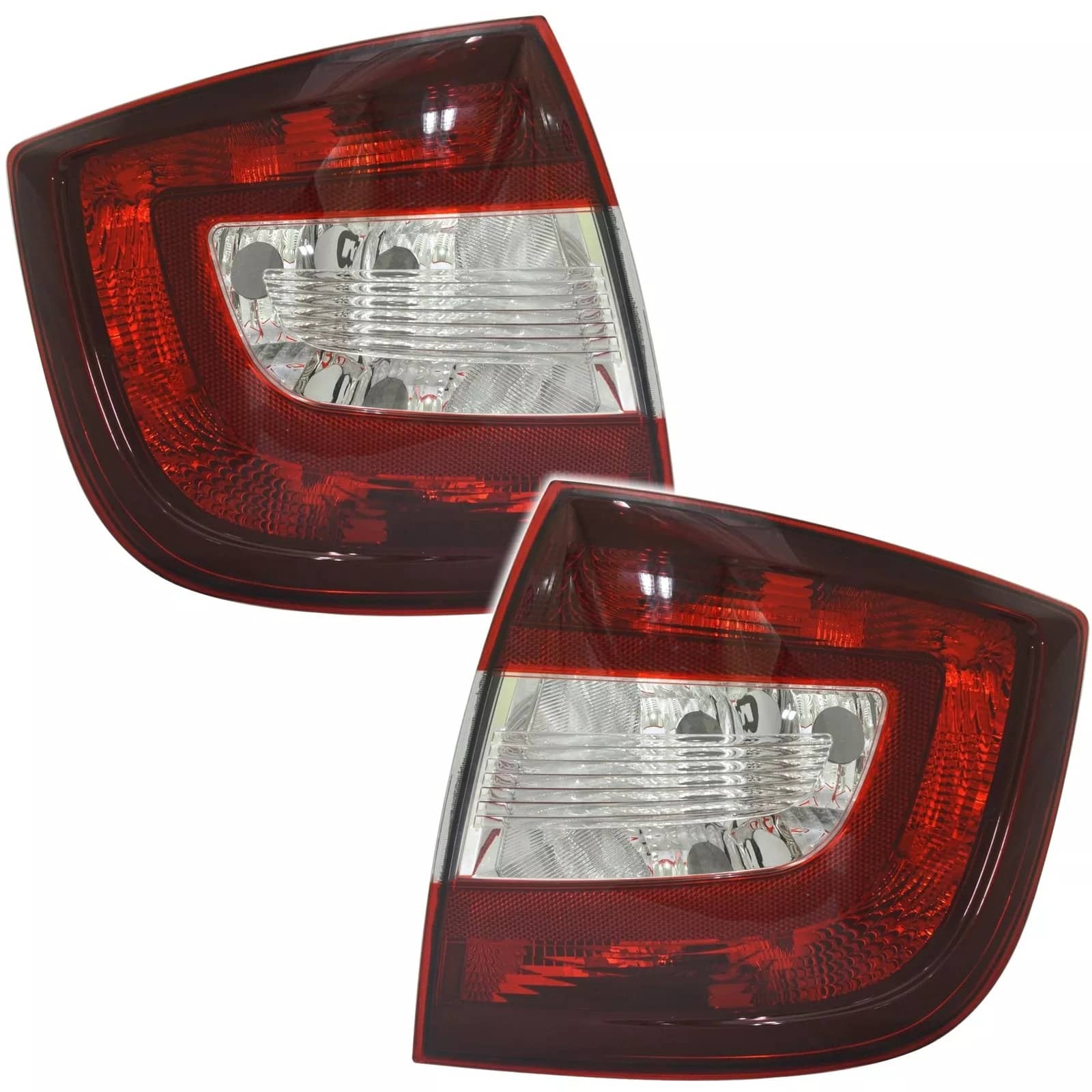 Rückleuchten Heckleuchten LINKS + RECHTS Dunkelrot / Kirschrot für Skoda Rapid ab 2012-