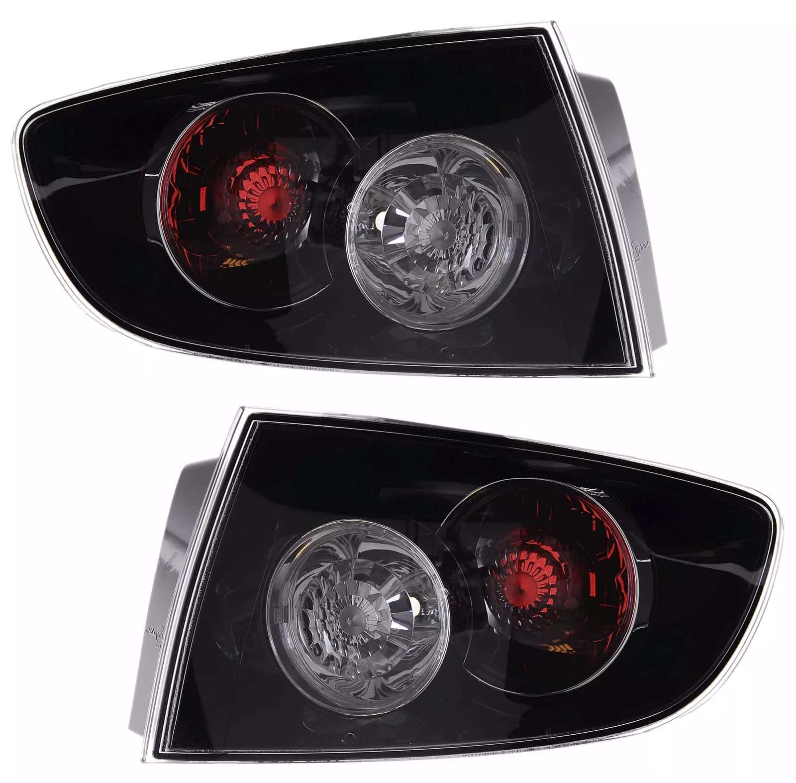 Rückleuchten Heckleuchten Schwarz LINKS + RECHTS für Mazda 3 BK 10/2003 - 5/2009