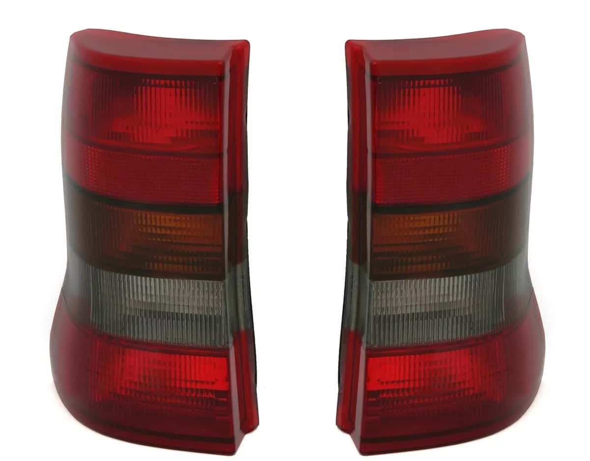 Rückleuchten Heckleuchten Rot / Smoke LINKS + RECHTS für Opel Astra F Caravan Kombi 1991-1998