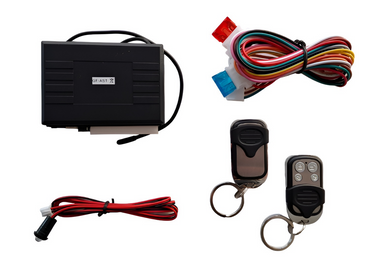 Zentral Verriegelung Universal Zentralverriegelung Nachrüst-Set – Mit 2x Funkfernbedienung Und 4x Pumpen Für Einfache Installation Autotürverriegelung Nachrüsten