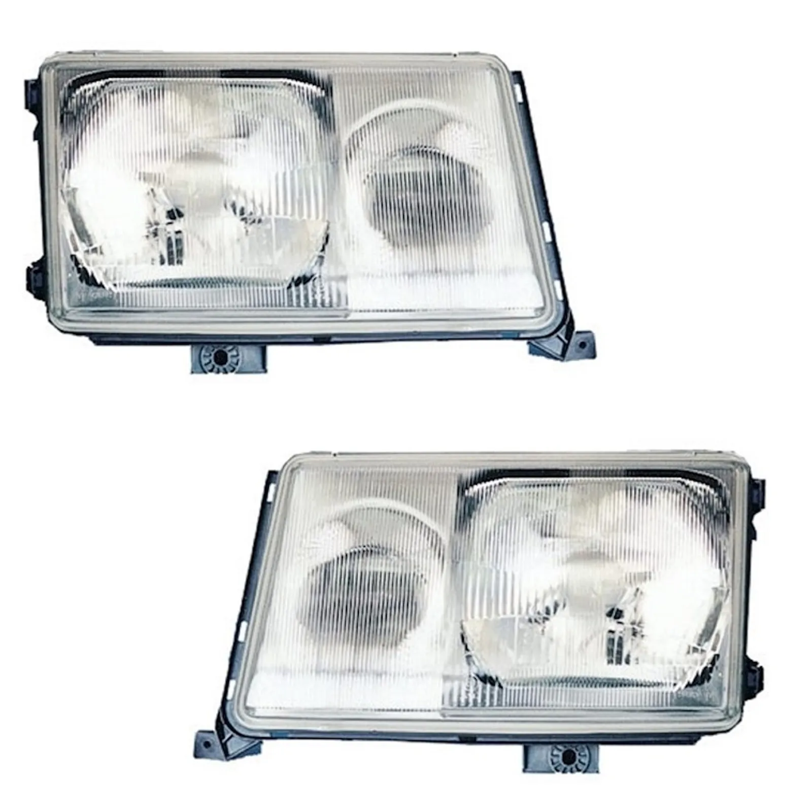 Scheinwerfer Halogen Streuscheibe LINKS + RECHTS für Mercedes W124 S124 1989-1993
