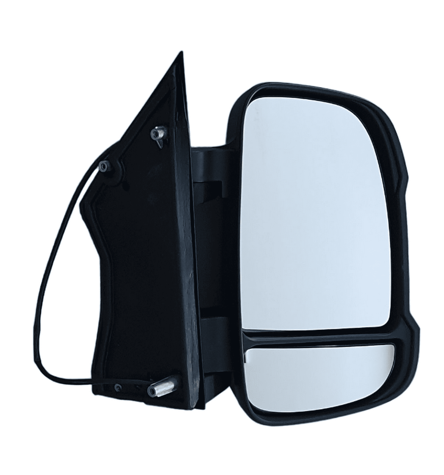 Aussenspiegel manuell mit Spiegelglas Konvex Weiss Beheizt RECHTS 2-PINS für Fiat Ducato Citroen Jumper Peugeot Boxer 2006-
