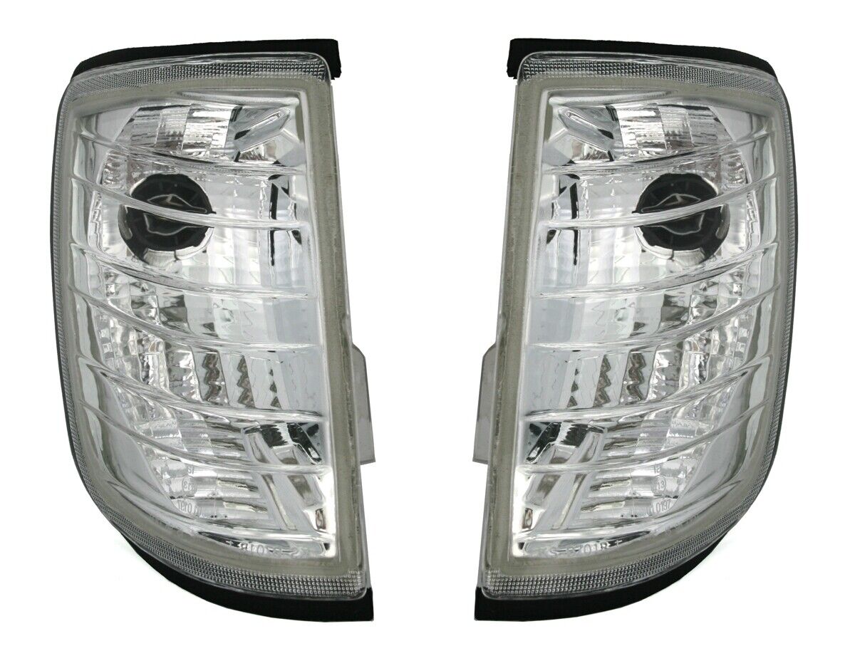2x Frontblinker Blinker Klarglas Chrom für Mercedes E-Klasse W124 ab 1984-1995