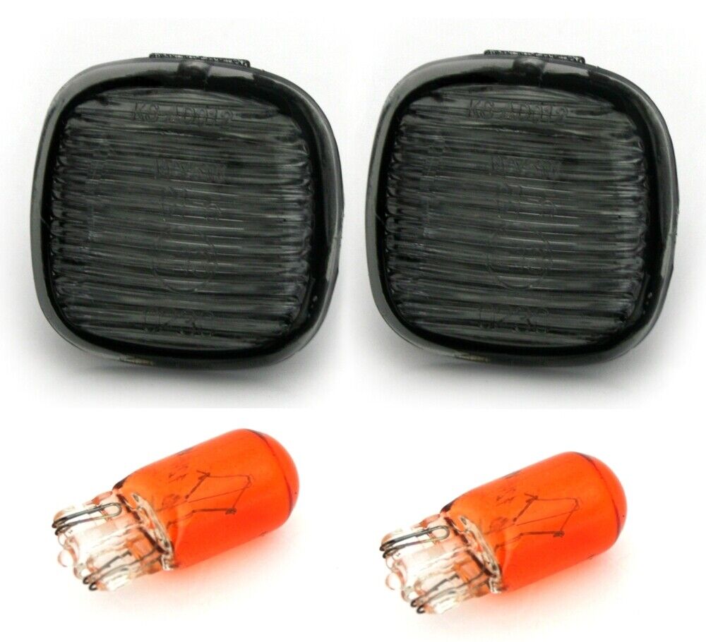 2x Seitenblinker Blinker Set Schwarz für Skoda Fabia 6Y I II Praktik Octavia 1U Rapid Roomster 5J