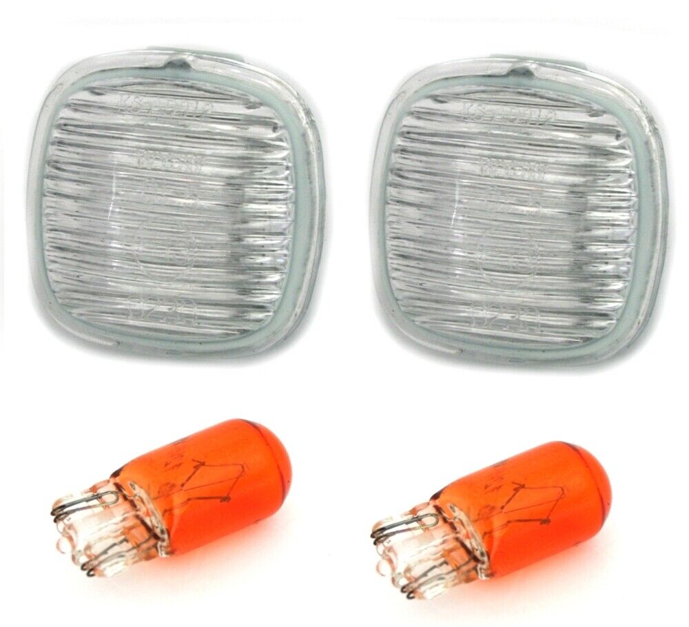 2x Seitenblinker Blinker Set Weiss für Skoda Fabia 6Y I II Praktik Octavia 1U Rapid Roomster 5J