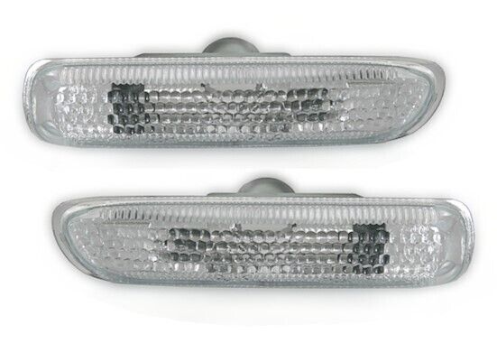 2x Seitenblinker Blinker Set Weiss für BMW 3er E46 Limo Touring Coupe Cabrio Compact