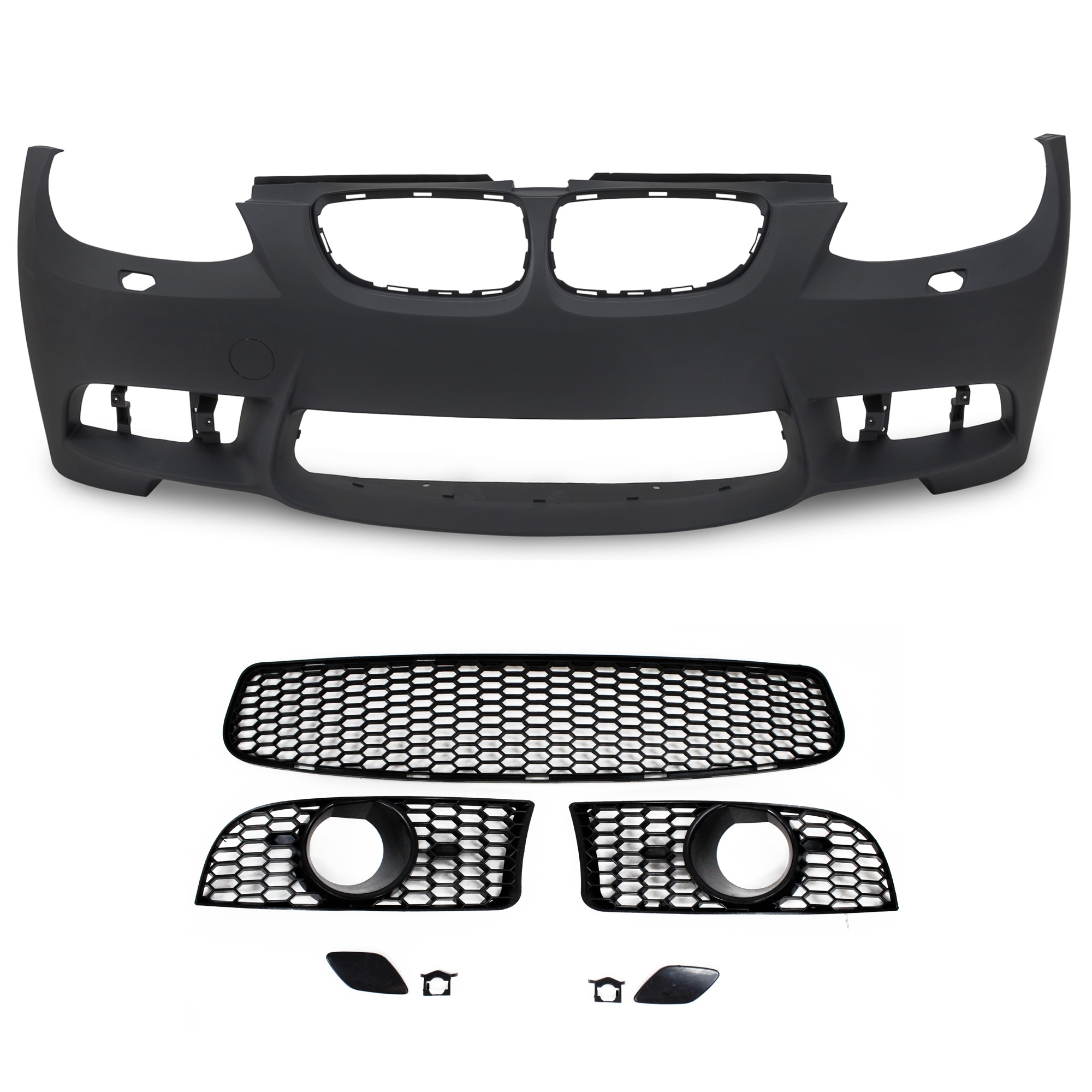 Front Stoßstange + Gitter mit ABE für BMW 3er E92 Coupe ab 09/2006-2009 / E93 Cabrio 03/2007-2010