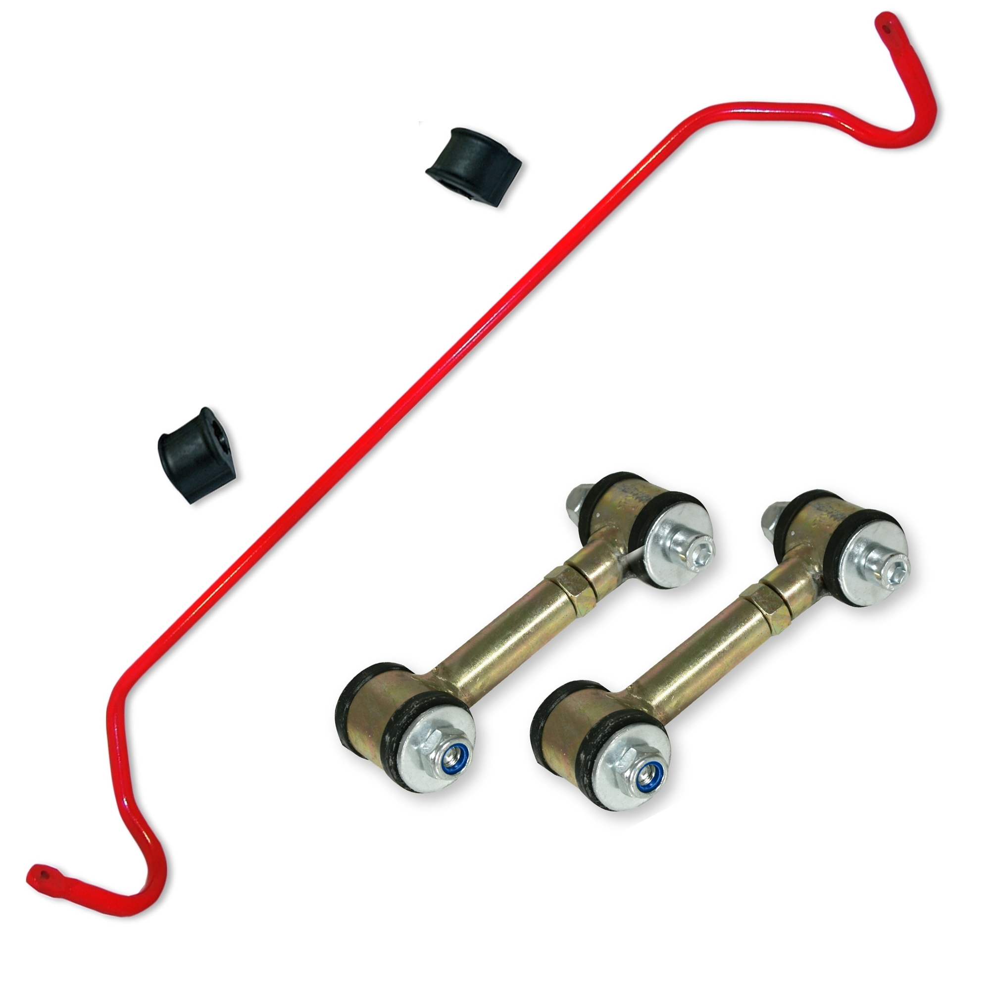 Stabilisator Stabi Stange + gekürzte Koppelstangen Sportfahrwerk Gewindefahrwerk für Audi A3 8L VW Golf 4 IV Bora Beetle