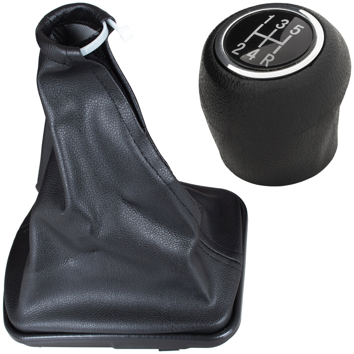 Schaltknauf Schaltmanschette 5-Gang + Rahmen 735417451 für Fiat Punto 2005-2013