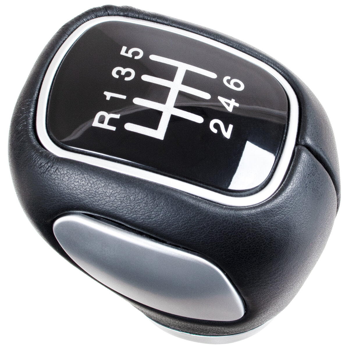 Schaltknauf Knauf 6-Gang Schwarz Silber für Chevrolet Cruze Orlando Aveo Lacetti