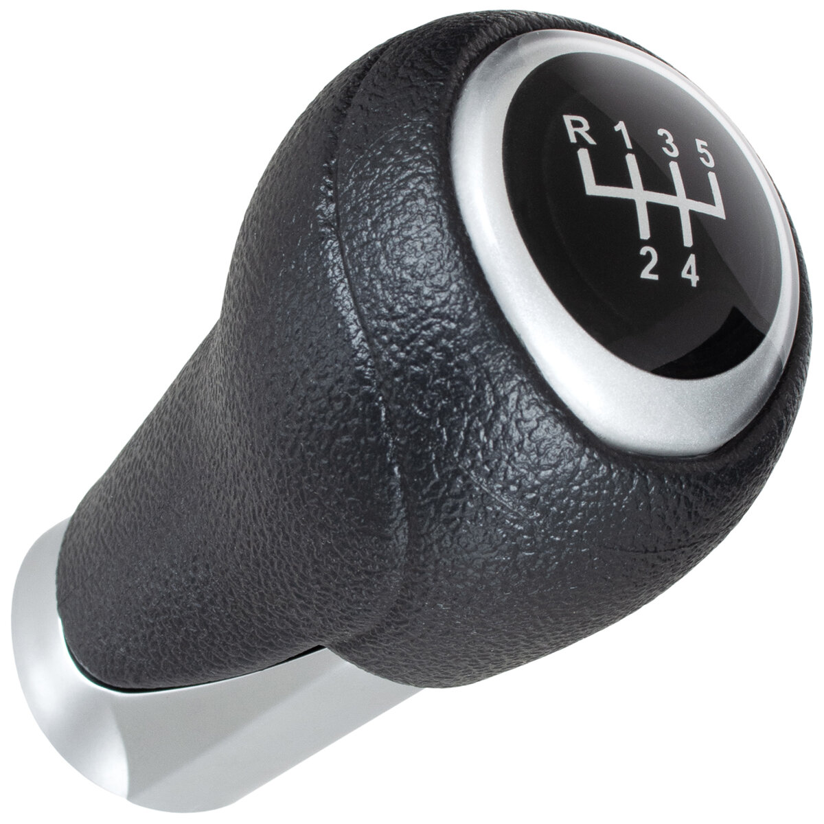 Schaltknauf Knauf 5-Gang Schwarz Silber für Mazda 6 III 2013- / 3 III 13-18 / CX-5 11-17