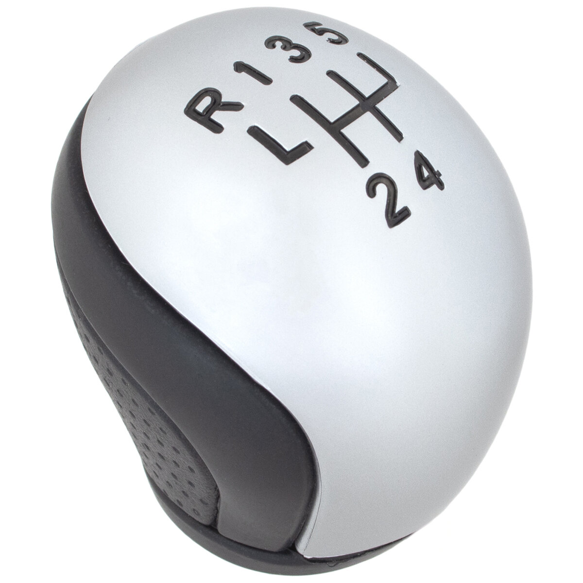 Schaltknauf Knauf 5-Gang Schwarz Silber für Peugeot 207 208 308 3008 407