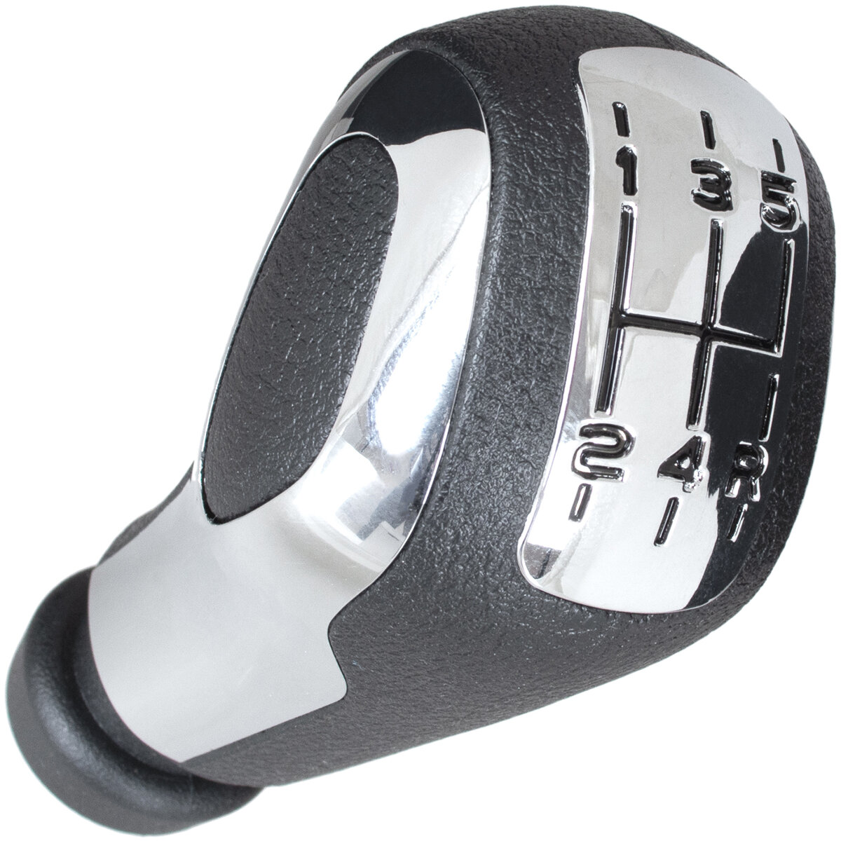 Schaltknauf Knauf Schwarz Chrom 5-Gang für Peugeot 207 208 307 308 3008 407 408 508