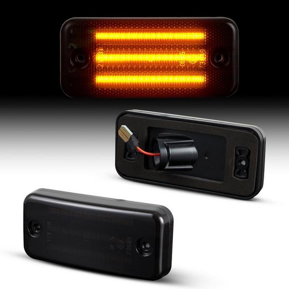 2x LED Seitenmarkierungsleuchten Seitenmarkierungs Leuchten Seitenbegrenzungsleuchten Schwarz für DAF 45 55 65 75 85 95 105 Modelle ab 1998-