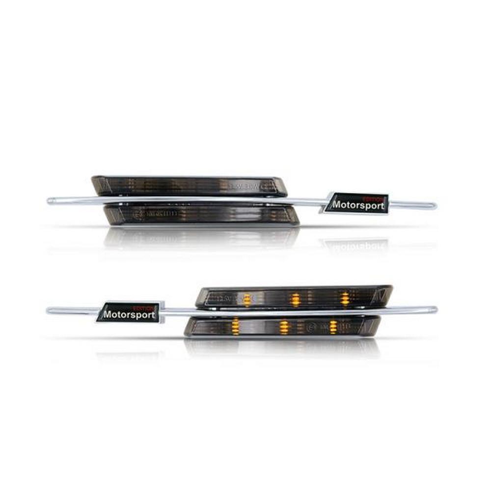 2x LED Seitenblinker Blinker Schwarz Smoke SET für BMW 1er E81 E82 E87 E88