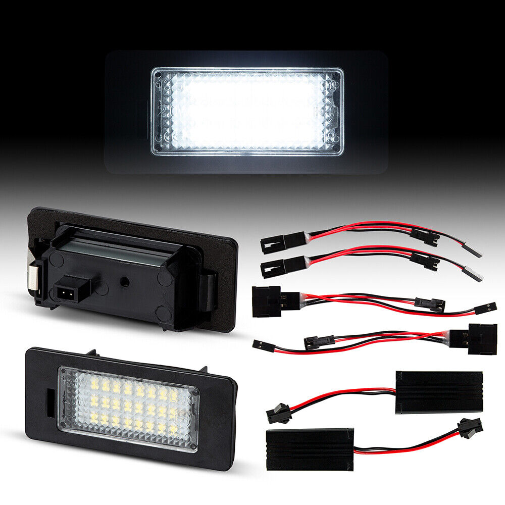2x LED Kennzeichenbeleuchtung Kennzeichen Leuchten für Audi Q5 8R A1 8X A4 B8 A5 8T A6 C7 4G A7 TT 8J Passat B6 Variant