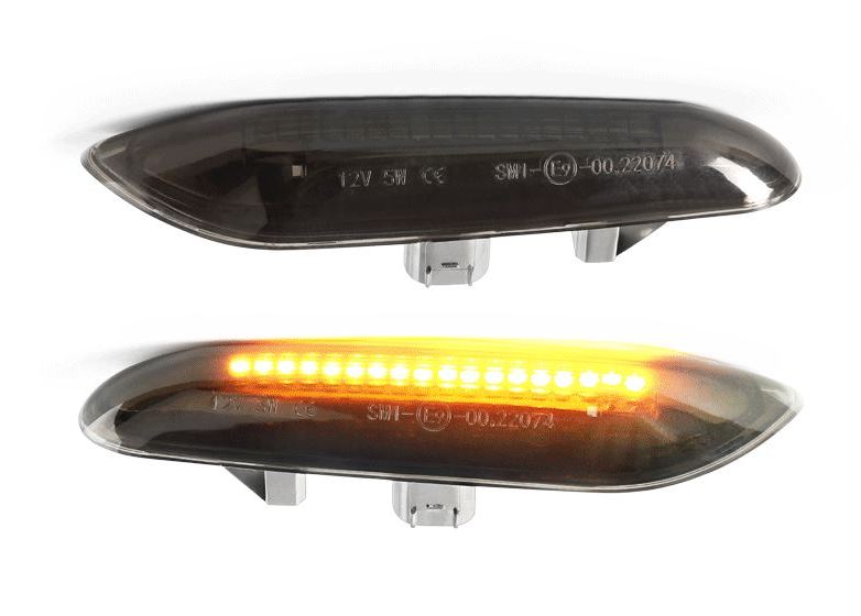 2x LED Seitenblinker Blinker Schwarz Smoke SET für BMW X3 E83 / X1 E84