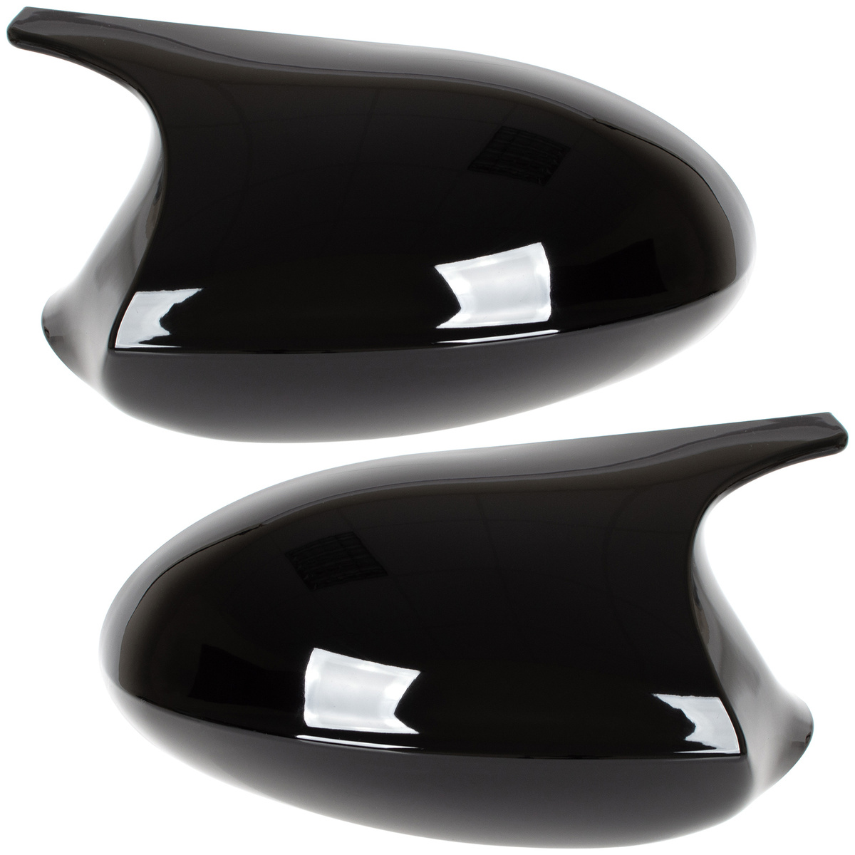 Spiegel Gehäuse SCHWARZ GLANZ LINKS + RECHTS komplette Gehäuse für BMW 1er E81 E82 E87 E88 LCI Facelift
