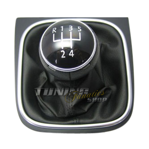 Original VW Leder Schaltknauf 5 oder 6 Gang für VW Golf 5 V 6 VI Jetta Scirocco