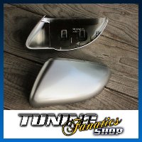 KOMPLETTE Gehäuse ALU Look Spiegel Spiegelkappen Außenspiegel für VW Golf 6 VI