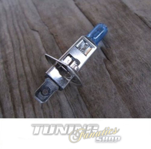 1x XENON SUPER WHITE HALOGEN BIRNEN 6000K H1 E-PRÜFZEICHEN 12V 55W