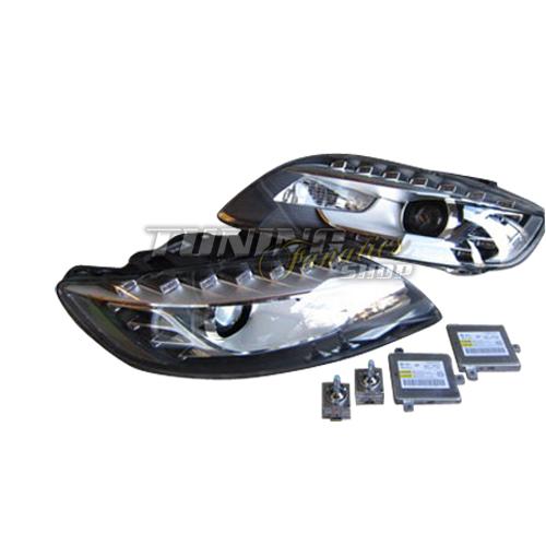Original Valeo Xenon Scheinwerfer LED Tagfahrlicht UMBAU für Audi Q7 4L Facelift