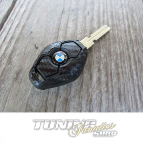 Schlüssel Carbon  Dekor Folie Aufkleber Sticker in WEISS #1 für BMW