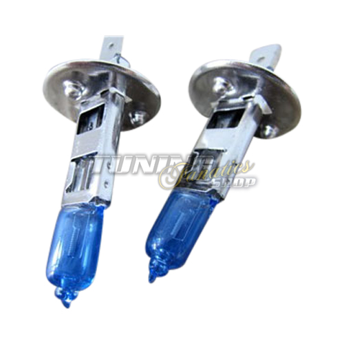 2x Super White H1 XENON LOOK Birnen Lampen E4 FREI #195 für FERNLICHT