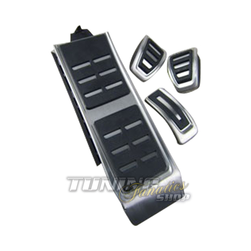 Original Pedale Pedalkappen + Fußstütze Stütze Schwarz für Handschaltung Audi