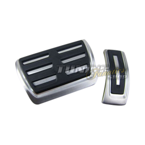 Original Edelstahl Pedale Pedalkappen SET in Schwarz für Audi DSG Automatik