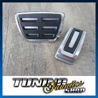 Original Edelstahl Pedale Pedalset Pedalkappen Schwarz DSG Automatik für VW