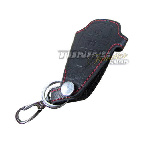 Schlüsseltasche Schlüsseletui Schlüssel Etui Hülle LEDER Rot #2 für Ford