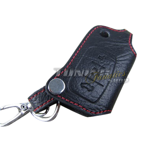 Schlüsseltasche Schlüsseletui Schlüssel Etui Hülle LEDER Rot #1 für Ford