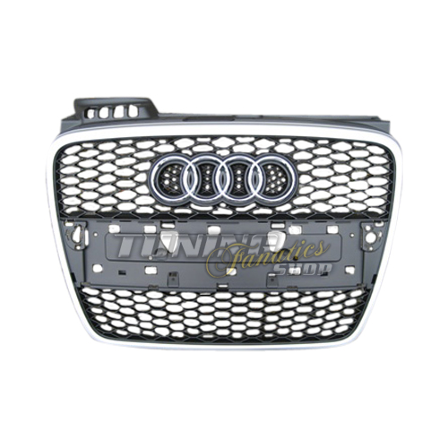 Original RS4 Kühlergrill Sportgrill Grill ALU MATT für den Audi A4 S4 8E B7
