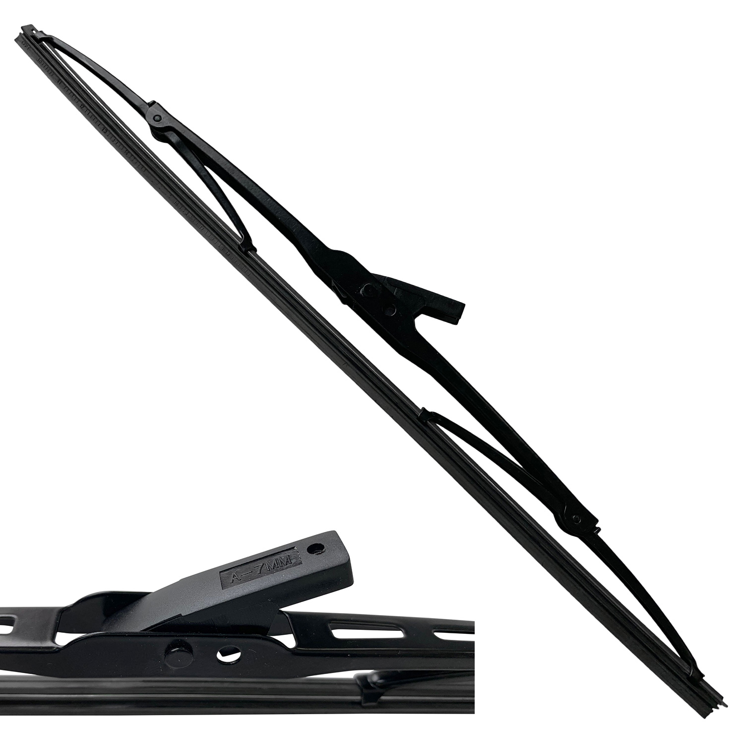 1x Classic Scheibenwischer mit 7mm Bajonett Aufnahme für Oldtimer etc mit 430mm