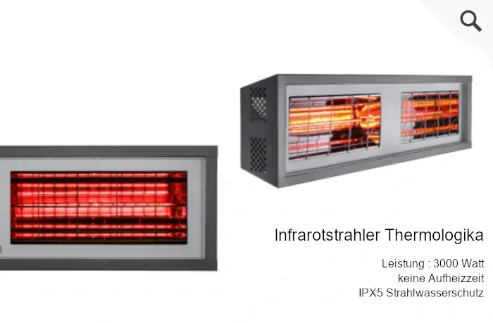     Infrarotstrahler Thermologika Soleil 3000 IPX5