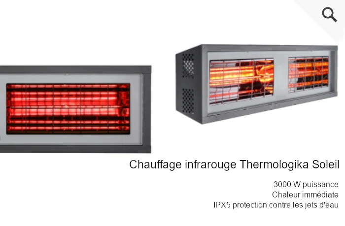     Chauffage infrarouge Thermologika Soleil 3000 IPX5