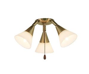 Deckenventilator Classic ROYAL Braun antik 75 cm bis 180 cm mit Zugschalter