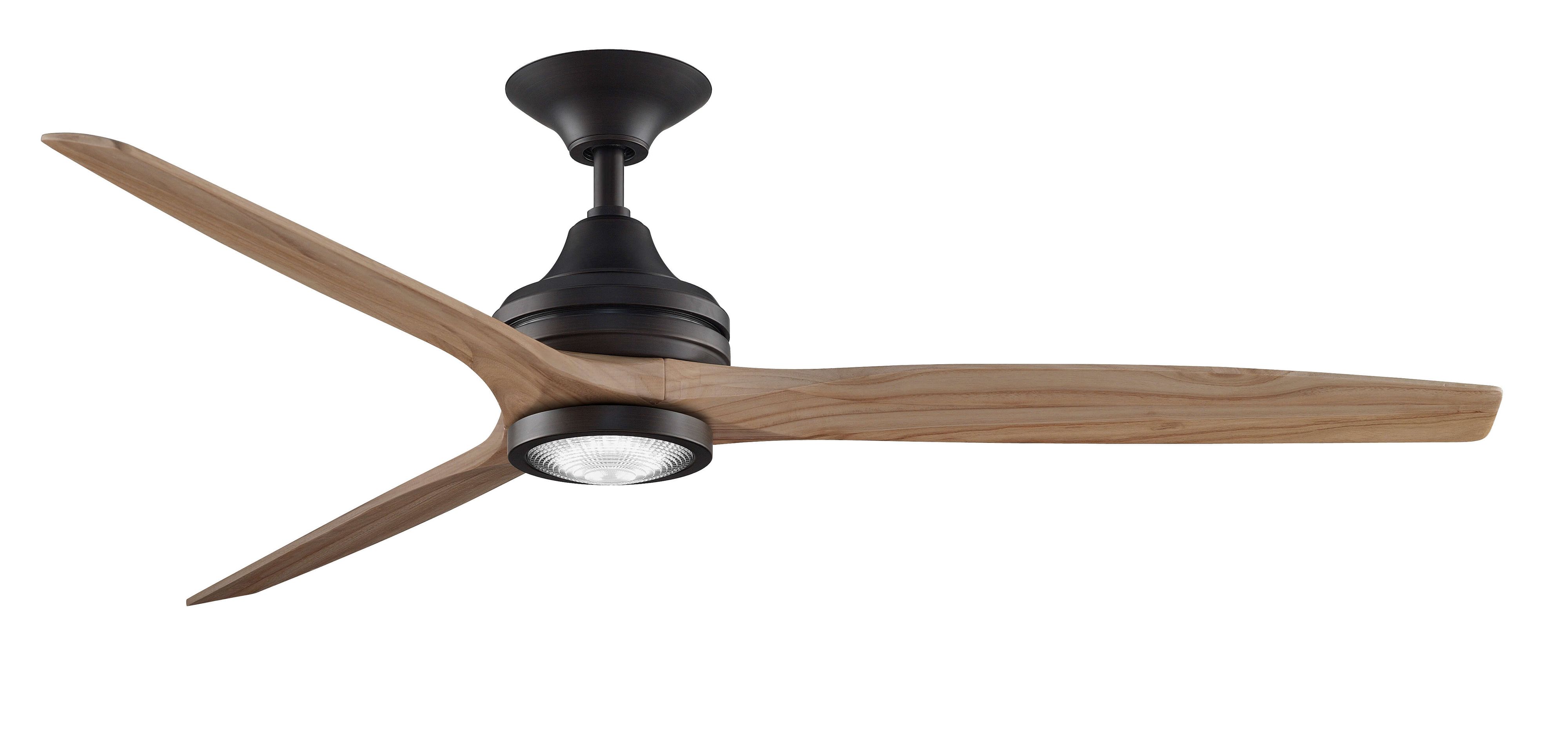 Led Ceiling Fan Spitfire 152cm 60 Bronze Natural Wood Led Ceiling Fan Spitfire 152cm 60 Bronze Natural Wood