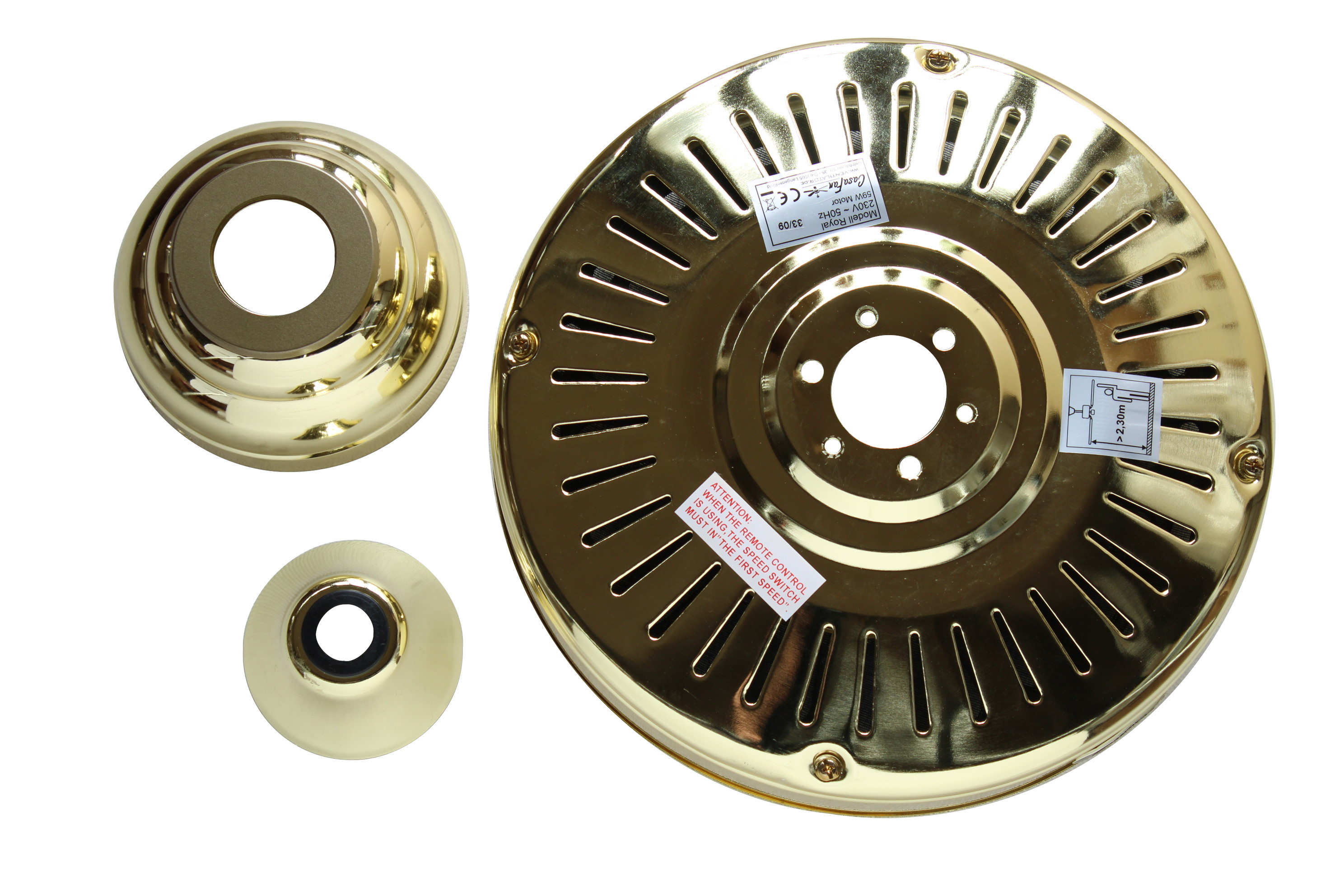 2 Pcs Cache-ventilateurs De Plafond Plastique Accessoires Cache Poussière 406543205337