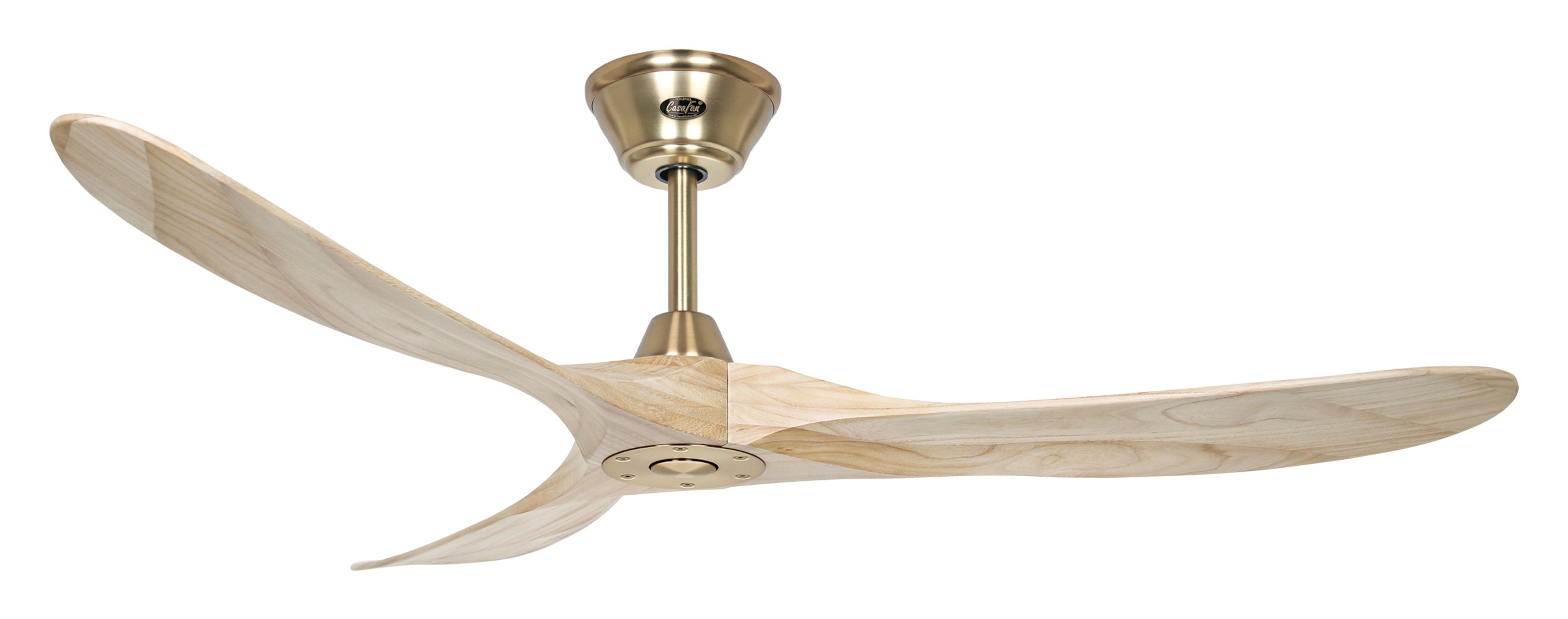 Ventilateur De Plafond CasaFan Eco Genuino 122 Cm - Blanc Mat & Bois - Télécommande - Neuf