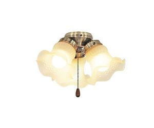 Deckenventilator Classic ROYAL 132 cm Messing / Palme