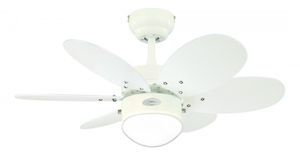 Westinghouse Lighting Turbo Swirl Ventilatore a soffitto con luce con catene Pull