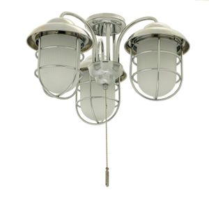 Art Deco Ceiling Fan Add On Light Kit Chrome N 320 For Dekon