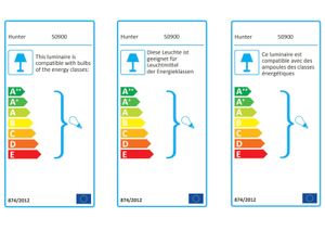 Hunter Deckenventilator FLIGHT 132 cm Chrom gebürstet mit Licht und