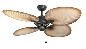 Deckenventilator Classic ROYAL 132 cm Braun antik mit Licht und Zugschnur